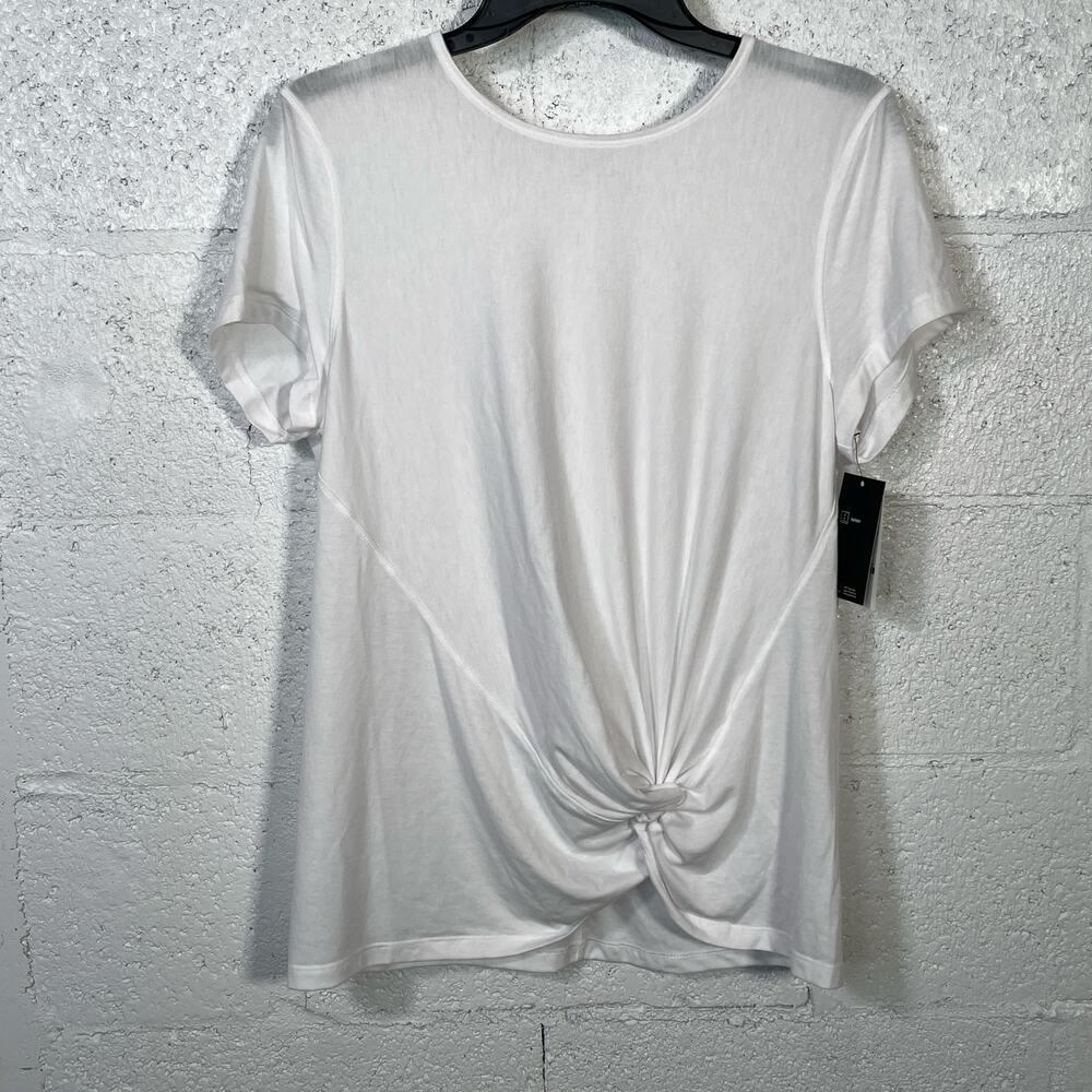 ID Ideology Women's Side-Knot T-Shirt,  white large